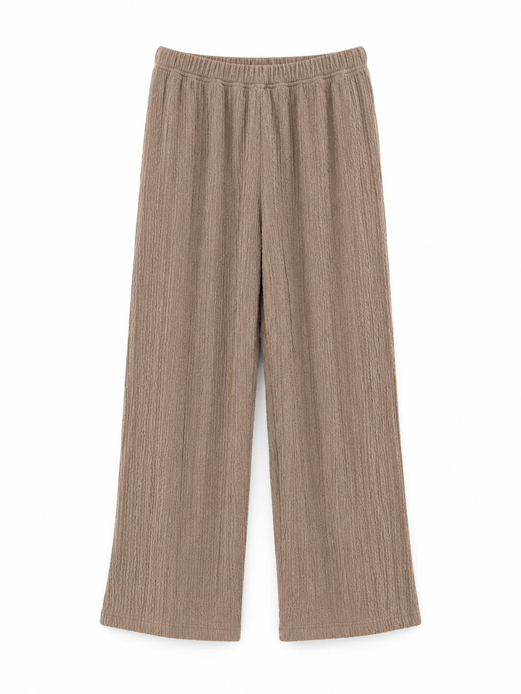 Crochet Knit Pants – Relaxed Textured Statement Trousers