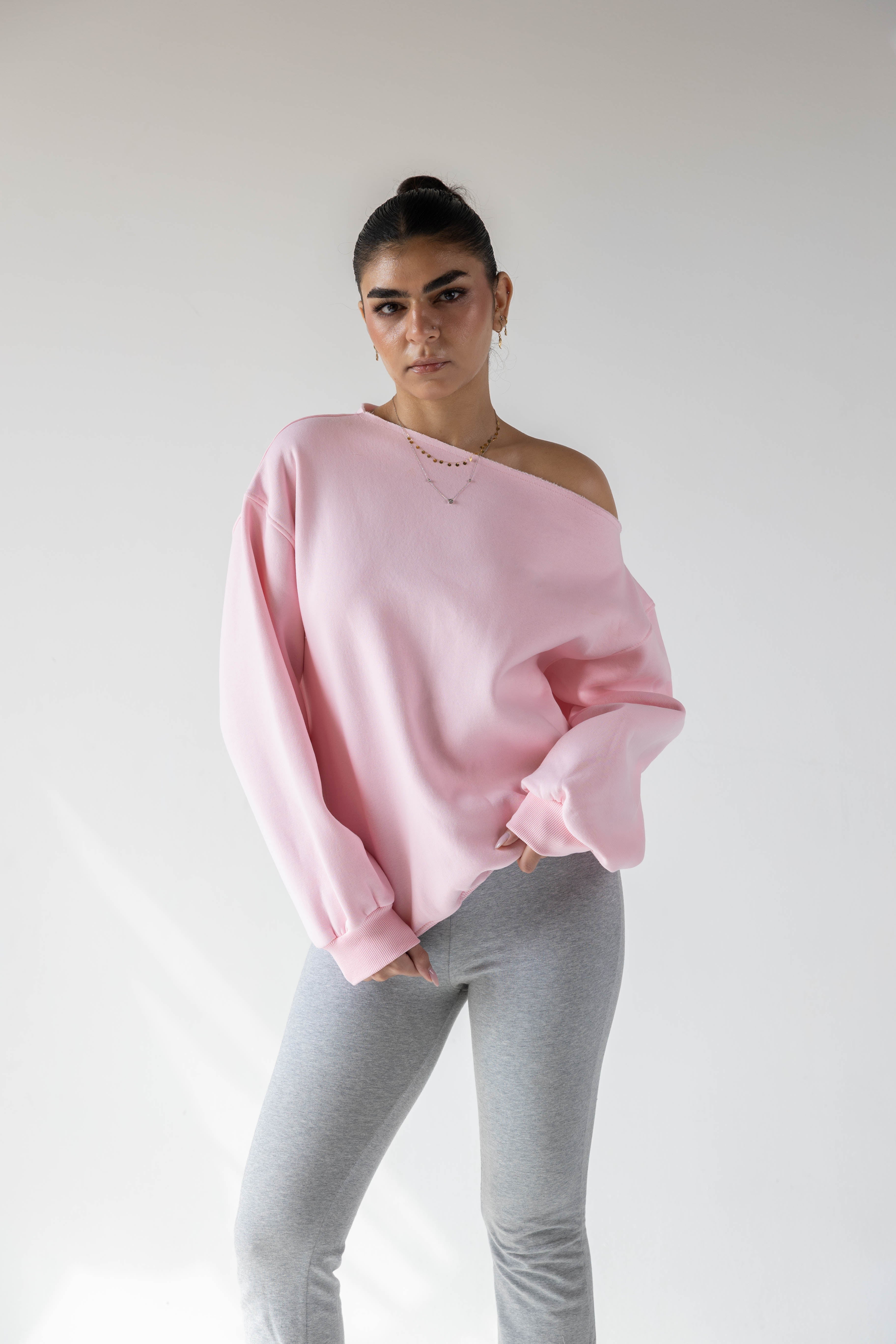 HONEST Off-Shoulder Sweatshirt