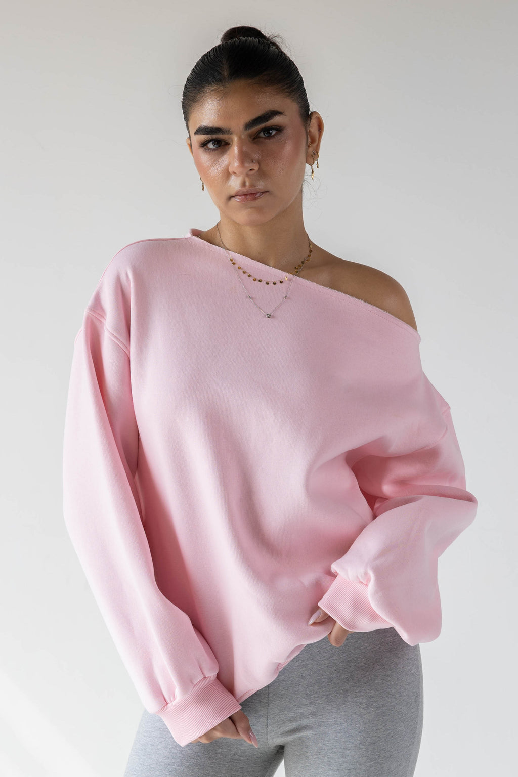 HONEST Off-Shoulder Sweatshirt