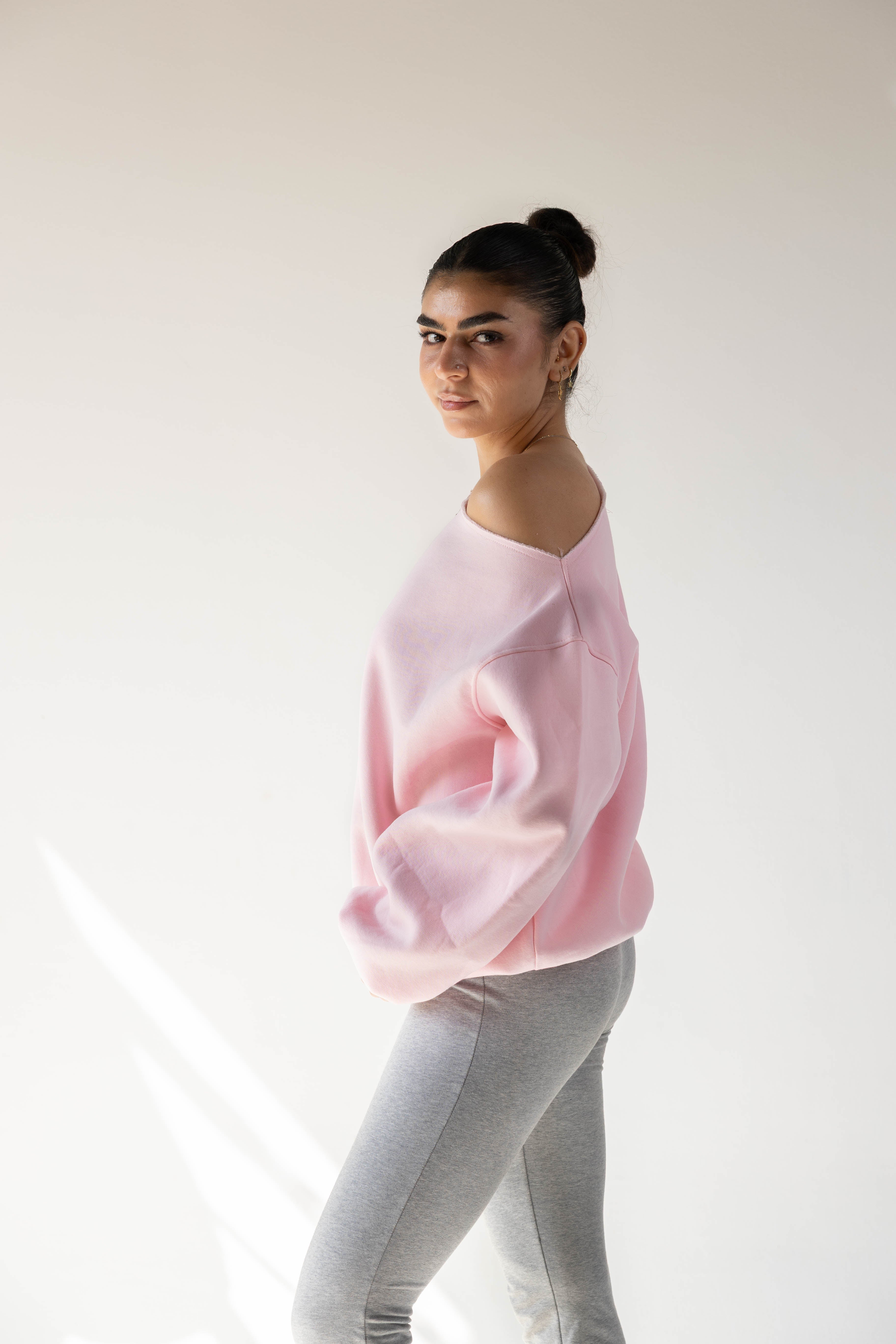 HONEST Off-Shoulder Sweatshirt