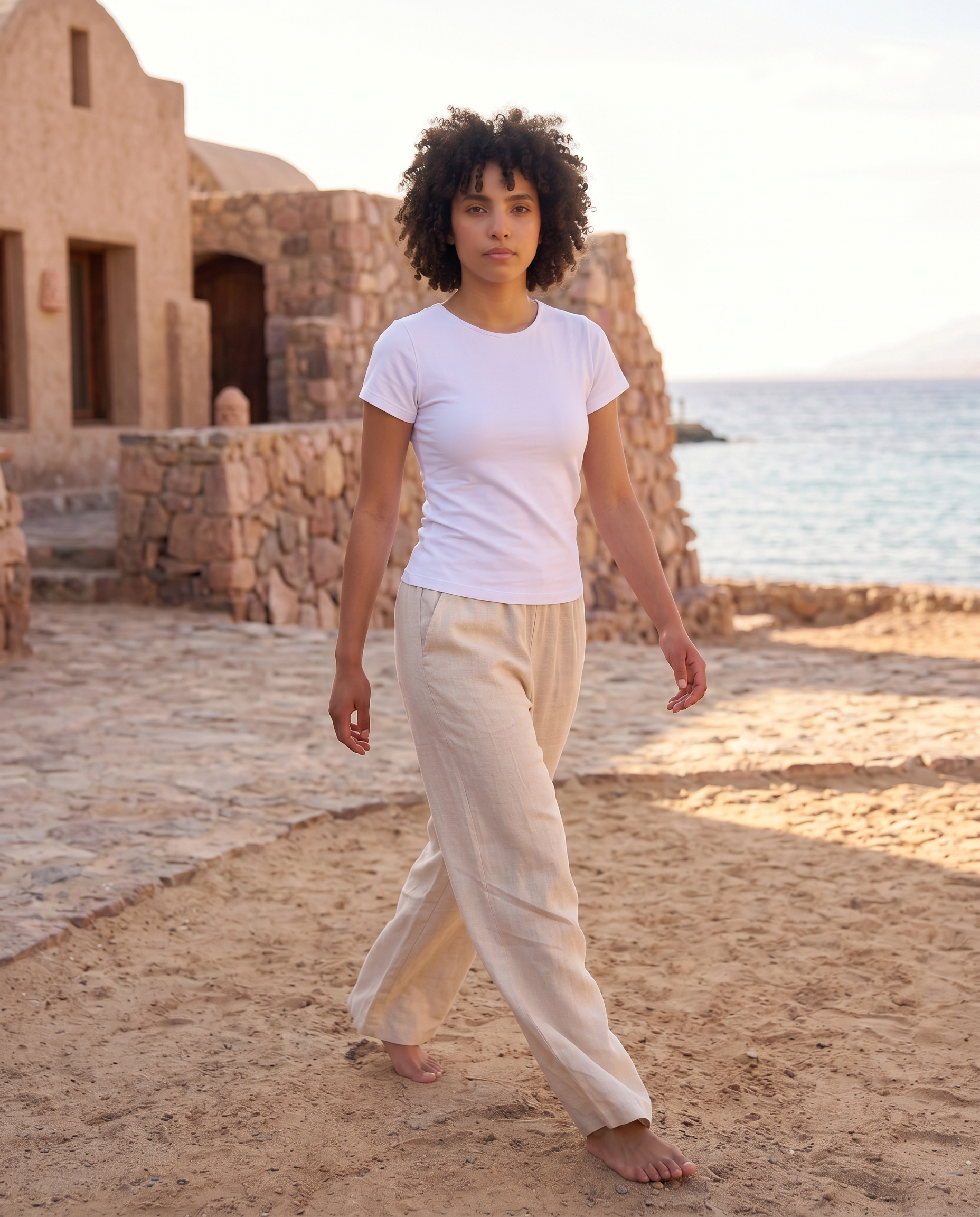 Cotton Half Sleeve Double Layer Top