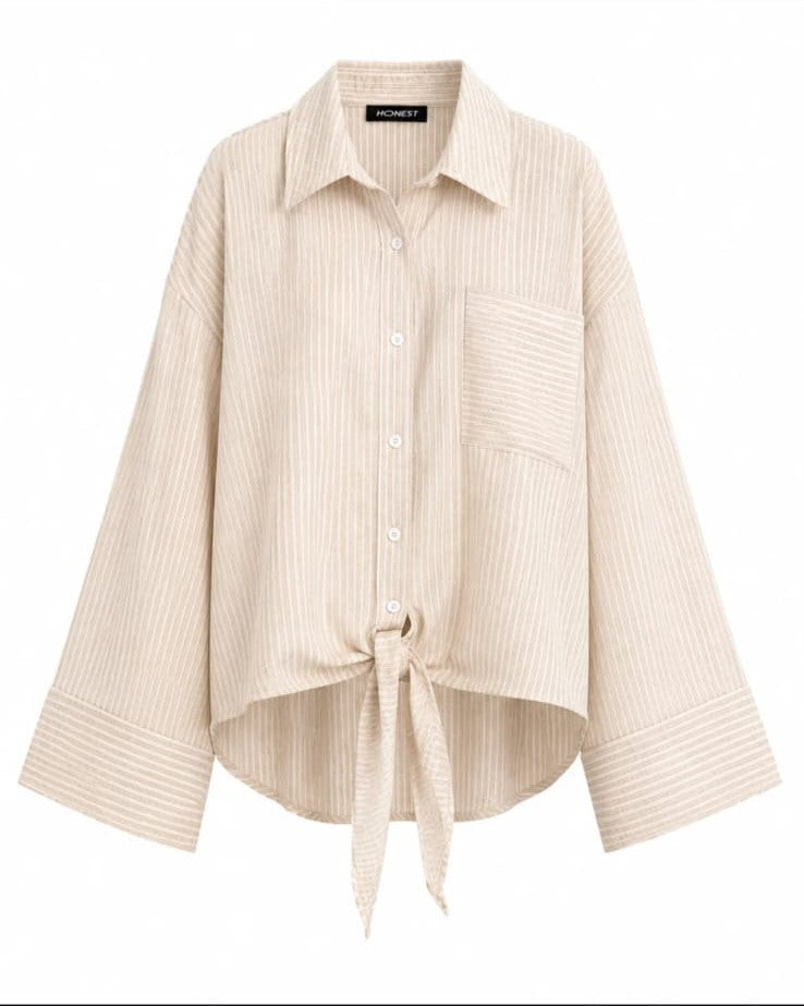 Tie Crochet Shirt