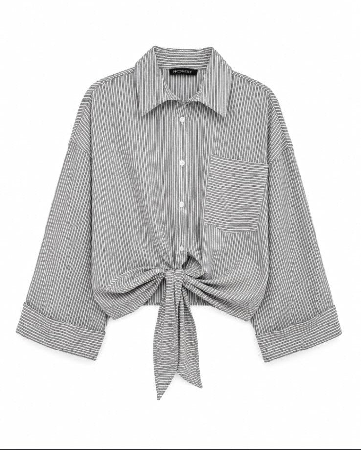 Tie Crochet Shirt